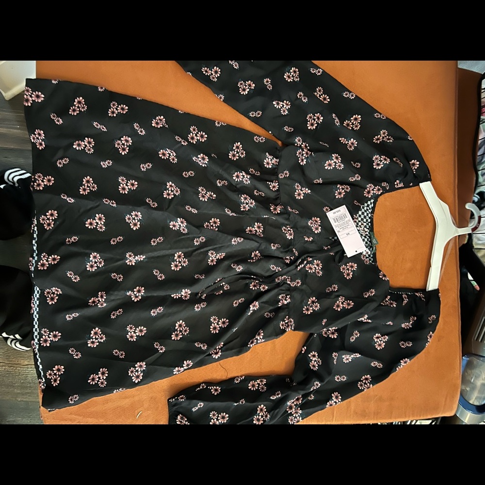 Wild Fable Black Floral Dress